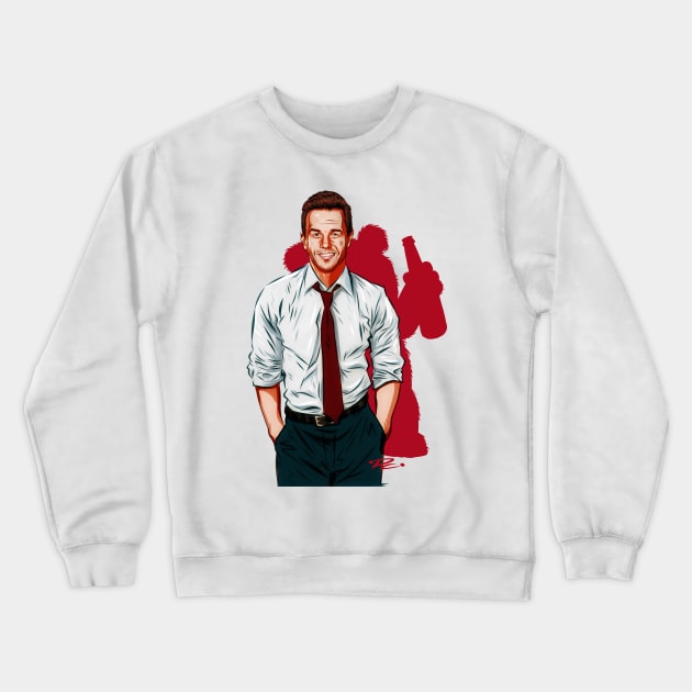 Mark Wahlberg - An illustration by Paul Cemmick Crewneck Sweatshirt by PLAYDIGITAL2020